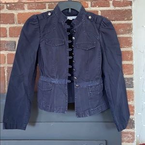 LOFT navy military style blazer